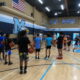 young boys in basketball camp in San Diego